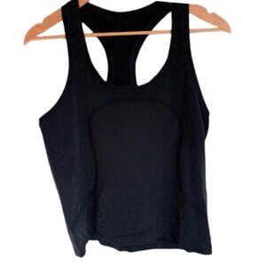 Lululemon Swiftly Tech Racerback Tank 2.0 *Race* Sparkly Black Size 8